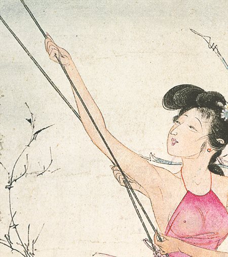 陆河-胡也佛的仕女画和最知名的金瓶梅秘戏图